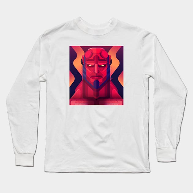 Hellboy Long Sleeve T-Shirt by Muito